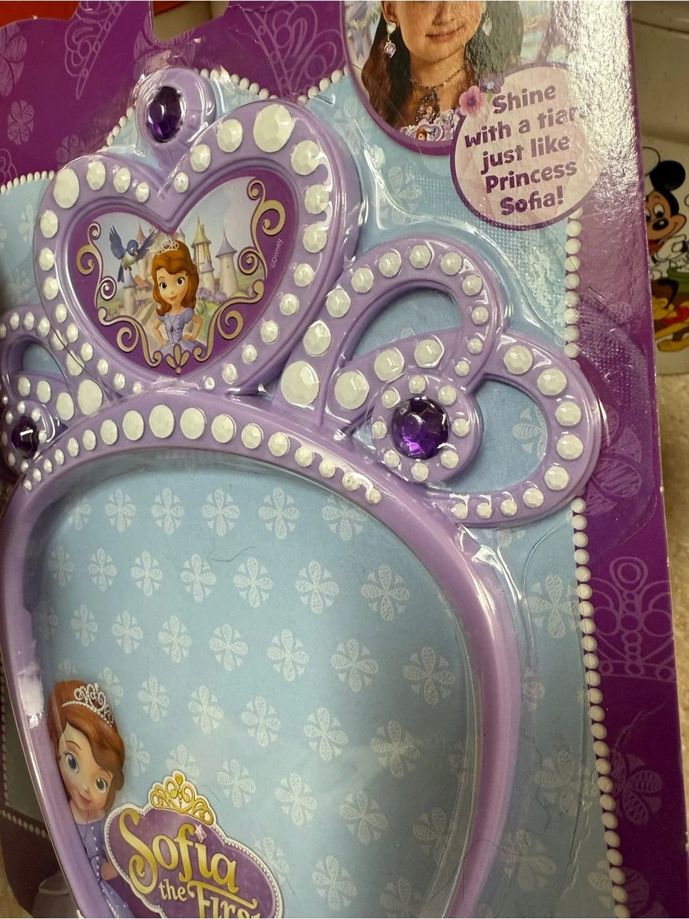 Disney Sofia the First Lavender Princess Tiara Headband with Purple Gems 2014